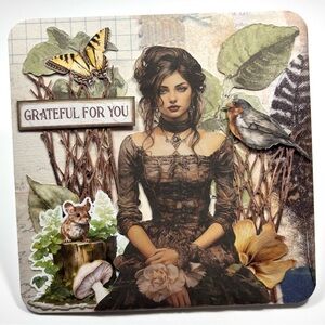 Handmade Grateful For You Greeting Card